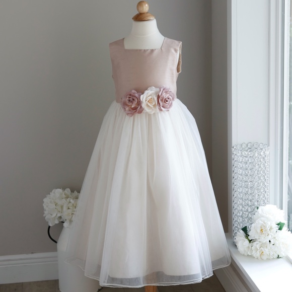 junior bridesmaid champagne dresses Lace mermaid wedding dress Bridal gown Long train wedding dress Open b –  Colibri Fashion Studio